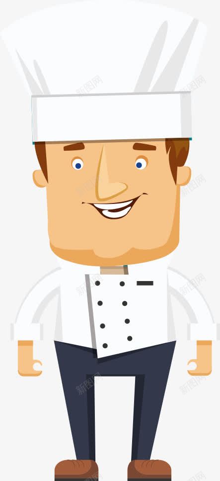 男厨师png免抠素材_新图网 https://ixintu.com 人物 人物插画 卡通人物 卡通厨师 厨师 男厨师 矢量人物 矢量厨师