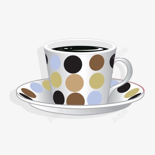斑点咖啡喝水杯子png免抠素材_新图网 https://ixintu.com AI 咖啡 咖啡杯子素材 喝水 杯子 矢量素材