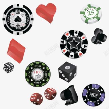赌场赌具图标图标