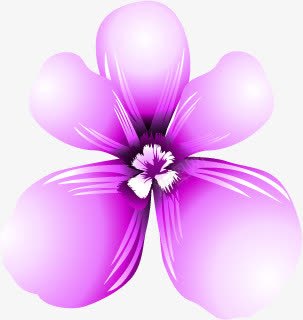紫色卡通花朵效果png免抠素材_新图网 https://ixintu.com 卡通 效果 紫色 花朵