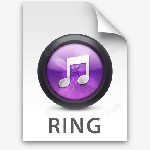 铃声紫色iTunes的文件类型的图标png_新图网 https://ixintu.com iTunes purple ringtone 紫色 铃声