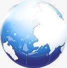 蓝色手绘地球插图png免抠素材_新图网 https://ixintu.com 地球 插图 蓝色