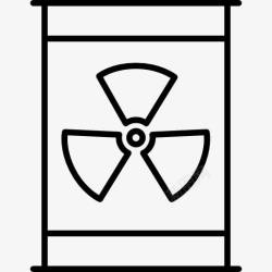 核辐射污染辐射管图标高清图片