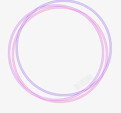 紫色简约圆圈边框纹理素材