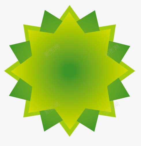 绿色多边形叠加边框png免抠素材_新图网 https://ixintu.com 叠加 多边形 绿色 边框素材