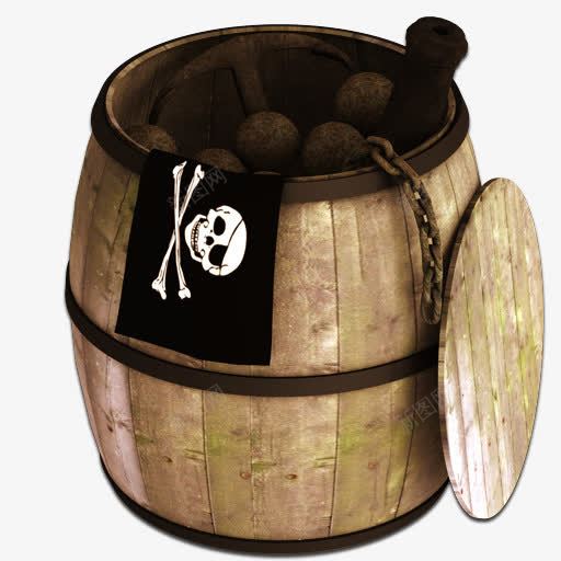 桶完整的木桶pirateicons图标png_新图网 https://ixintu.com Barrel Wooden barrel full 完整的 木 桶