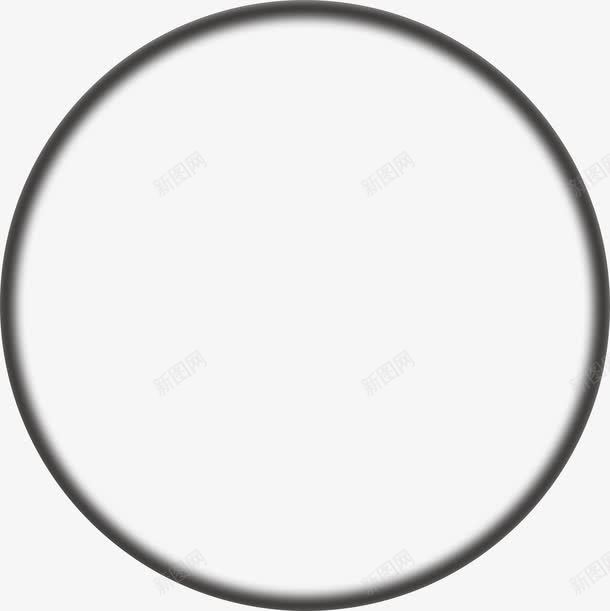 手绘简约黑色花纹圆形png免抠素材_新图网 https://ixintu.com 圆形 简约 花纹 黑色