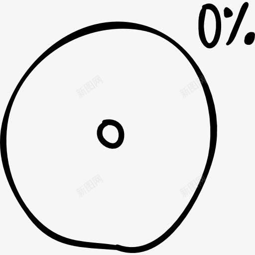 圆形图形的装载机与百分之0电荷的图标png_新图网 https://ixintu.com 加载数据 图形界面 圆形 圈 百分之0 百分比 素描 装载机