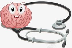 大脑检查大脑旁的听诊器高清图片