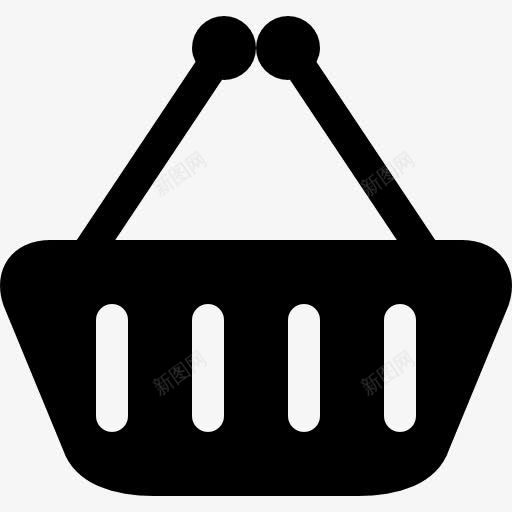 篮子购物两处理图标png_新图网 https://ixintu.com 商业 商务 工具 筐 篮 购物篮 购物篮柄