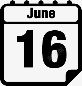 6月Calendaricons图标png_新图网 https://ixintu.com 6月 june