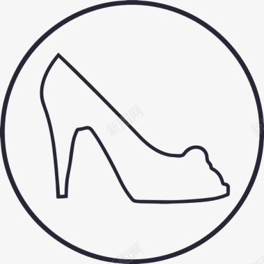 女鞋矢量图图标图标