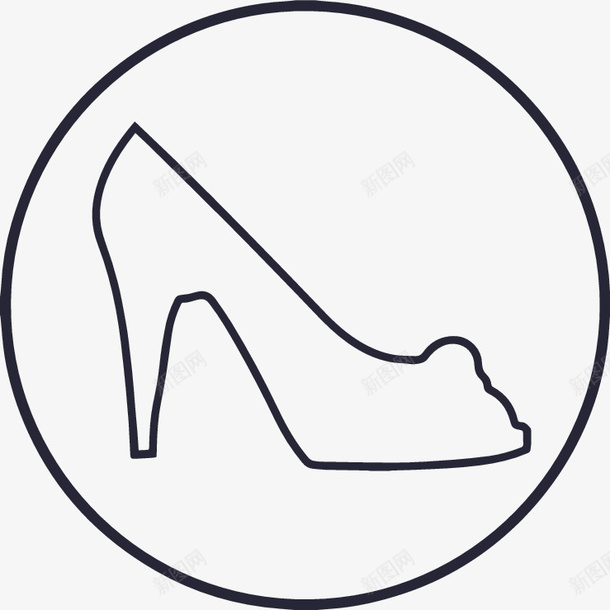女鞋矢量图图标eps_新图网 https://ixintu.com 女鞋 矢量图