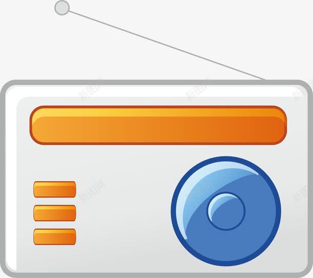 收音机元素png免抠素材_新图网 https://ixintu.com png 卡通 收音机矢量 电子 矢量元素