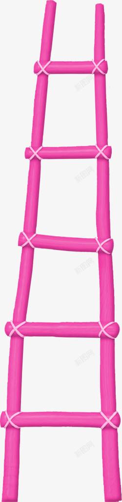 粉色梯子素材