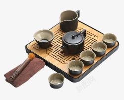 中式茶具套装素材
