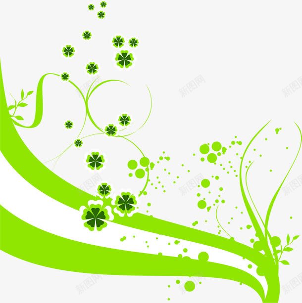 绿色创意扁平风格合成花卉图案png免抠素材_新图网 https://ixintu.com 创意 合成 图案 扁平 绿色 花卉 风格