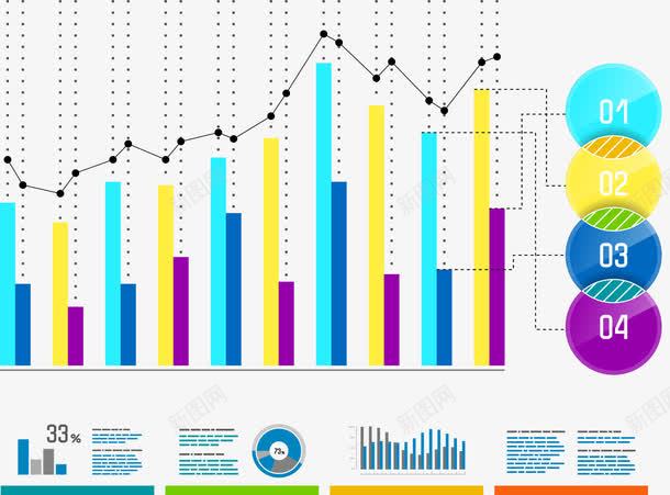 数据统计图形表png免抠素材_新图网 https://ixintu.com png 数据 标注线 矢量素材 统计 金融