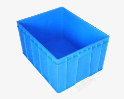 鱼箱塑胶蓝色装鱼箱高清图片