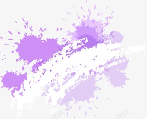 墨水紫色创意海报背景促销背景