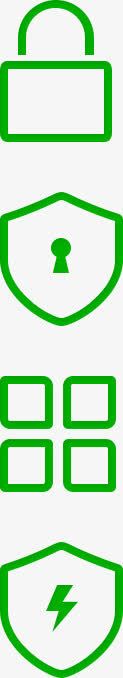 绿色锁头绿色锁头锁孔手绘图标高清图片