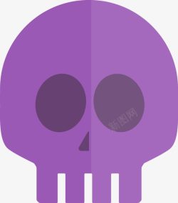 紫色骷髅头像素材