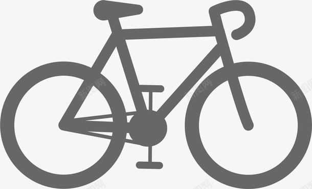 自行车矢量图eps免抠素材_新图网 https://ixintu.com 交通工具 单车剪影 矢量图 自行车 自行车剪影