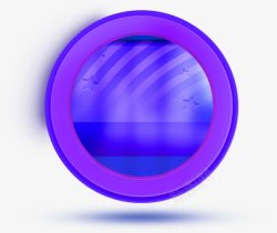 紫色清新圆圈边框纹理素材