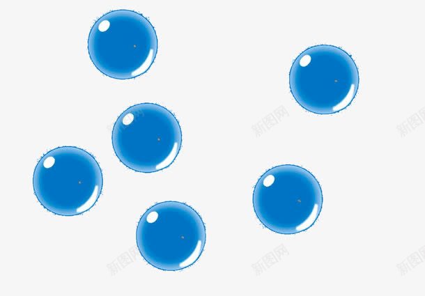 蓝色小泡泡png免抠素材_新图网 https://ixintu.com 气泡 水 水下气泡 泡泡 蓝色