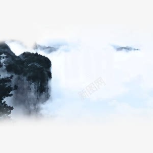中国风山水画png免抠素材_新图网 https://ixintu.com 中国风 云 山 水 画