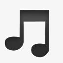 iTunes令牌黑暗图标图标