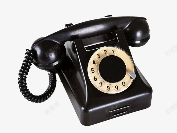 黑色老式复古电话png免抠素材_新图网 https://ixintu.com PNG 复古 电话 老式 黑色