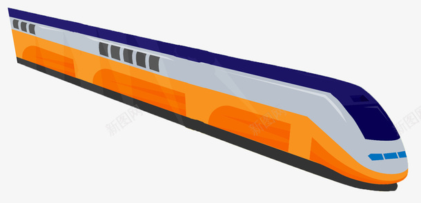 扁平风小火车psd免抠素材_新图网 https://ixintu.com 交通工具 列车 火车 高铁