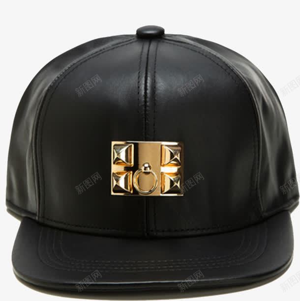 黑色帽子png免抠素材_新图网 https://ixintu.com 帽子 皮质 黑色 黑色帽子