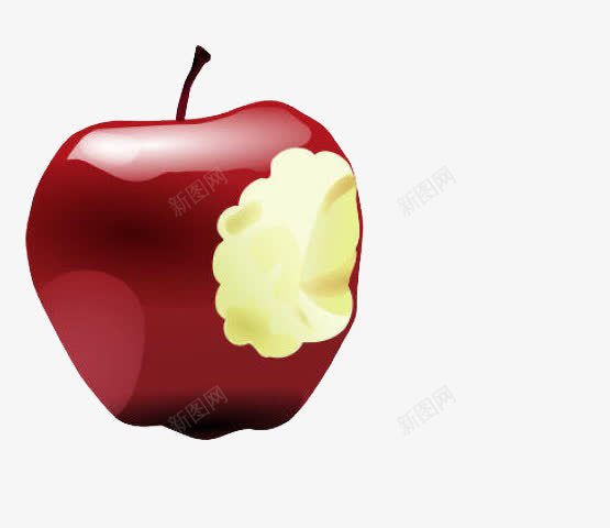 创意苹果png免抠素材_新图网 https://ixintu.com 创意 卡通 手绘 水果 红色苹果