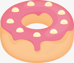 粉色甜甜圈图素材