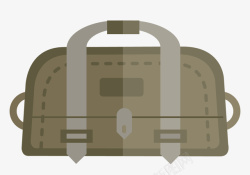 包箱深色复古军旅包箱标矢量图图标高清图片