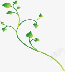 绿色卡通春天植物树叶png免抠素材_新图网 https://ixintu.com 卡通 春天 树叶 植物 绿色