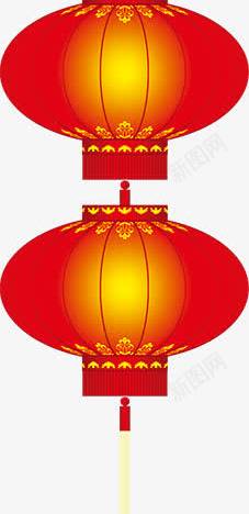 灯笼png免抠素材_新图网 https://ixintu.com 串联 亮灯 红色