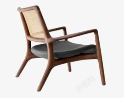 古典四脚木椅素材