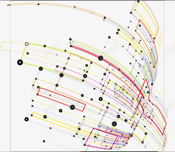 线与点矢量图eps免抠素材_新图网 https://ixintu.com 彩色 线条 远点 音乐 矢量图