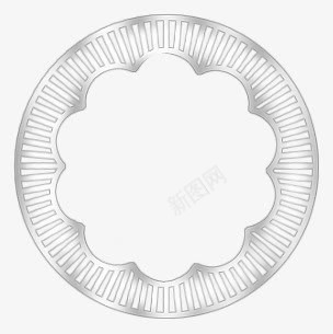 白色简约花纹光环png免抠素材_新图网 https://ixintu.com 光环 白色 简约 花纹