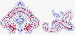 手绘中式精美花纹素材