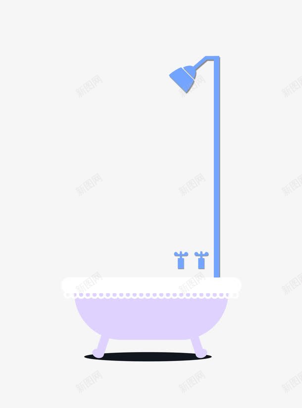 浴室彩色淋浴喷淋浴盆png免抠素材_新图网 https://ixintu.com 喷淋 浴室彩色 浴盆 淋浴 矢量浴室