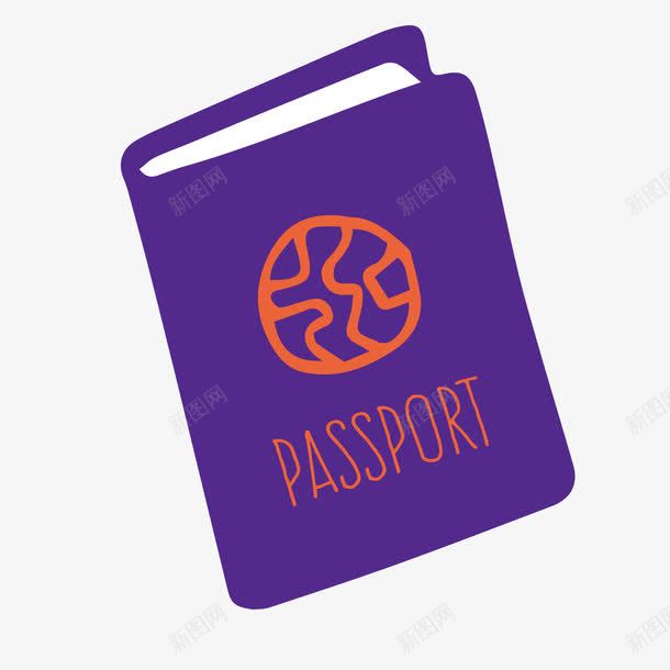 蓝色护照通行证png免抠素材_新图网 https://ixintu.com 护照 蓝色 通行证