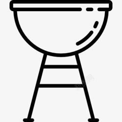 农村烧火做饭Barbecue图标高清图片