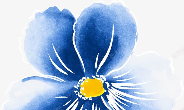 蓝色花卉淘宝女装海报png免抠素材_新图网 https://ixintu.com 女装 海报 花卉 蓝色