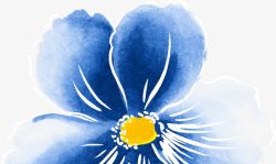 蓝色花卉淘宝女装海报素材