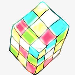 魔方卡通可爱的图标png_新图网 https://ixintu.com Cartoon Rubik 卡通 魔方