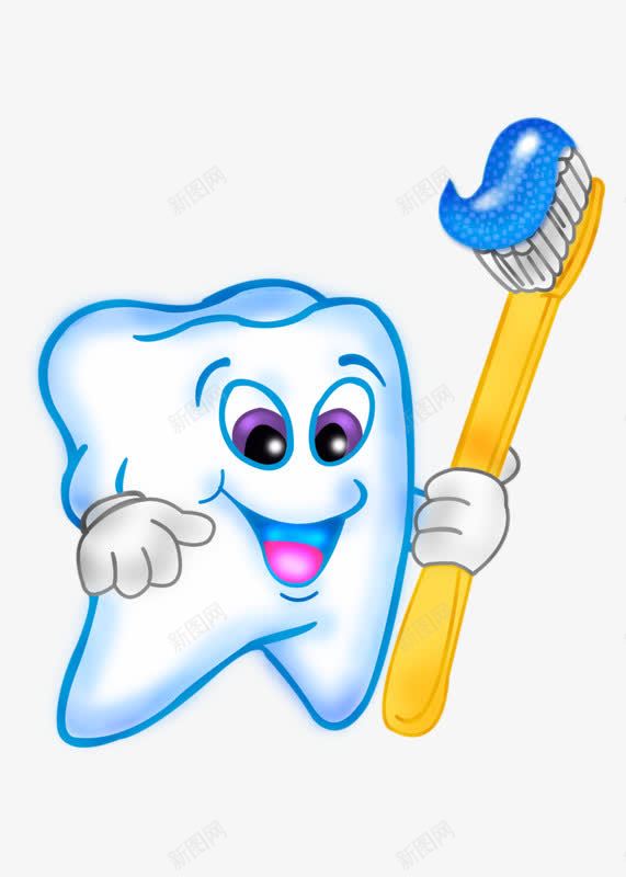 健康牙齿png免抠素材_新图网 https://ixintu.com 健康 图案 牙刷 牙齿